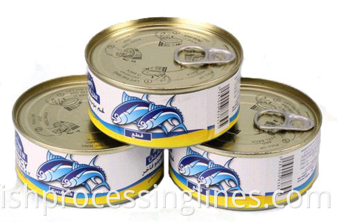 Automatische komplette Fischkonservenlinie Thunfischschnurkonserven mit Thunfischverpackungsmaschine